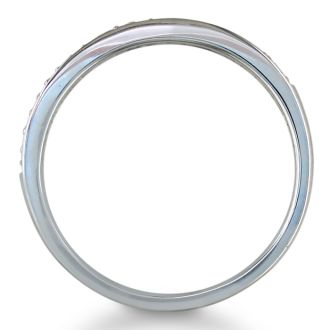 1/6ct Round Cut Pave Diamond  Band in 14k White Gold