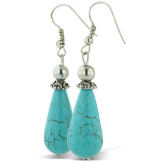Turquoise Teardrop Earrings. Blowout For Summer!
