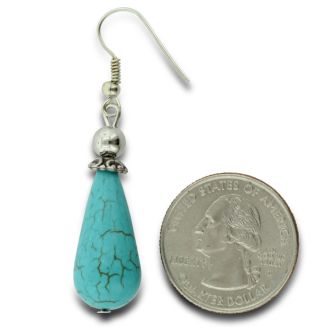 Turquoise Teardrop Earrings. Blowout For Summer!
