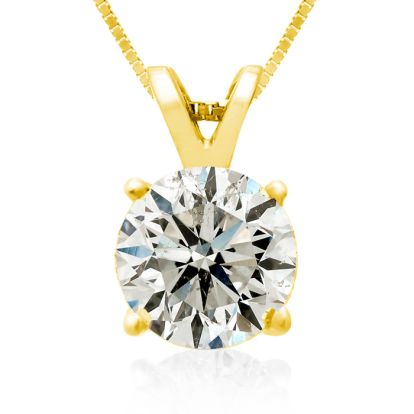 2.00ct 14k Yellow Gold Diamond Pendant