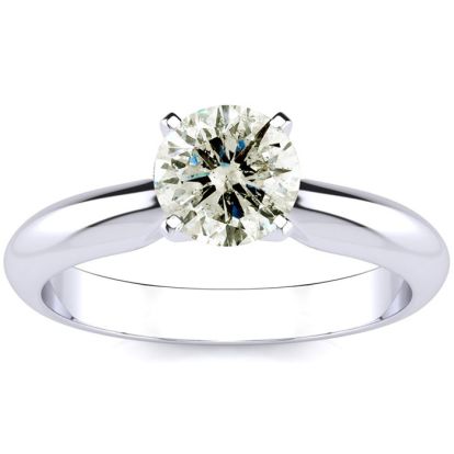 1 Carat Diamond Solitaire Engagement Ring In 14K White Gold. Incredible Deal On A 1 Carat Diamond!