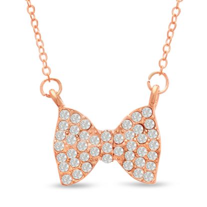 Swarovski bow tie shop necklace