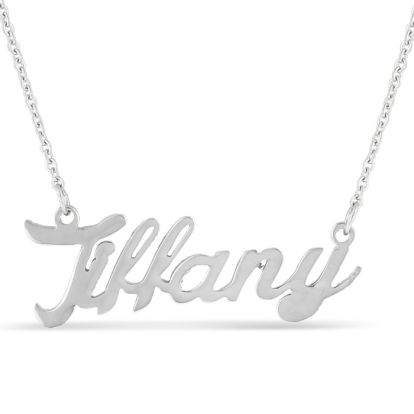 Tiffany Nameplate Necklace In Silver