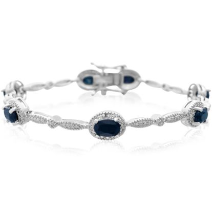4 1/2ct Sapphire and Diamond Bracelet
