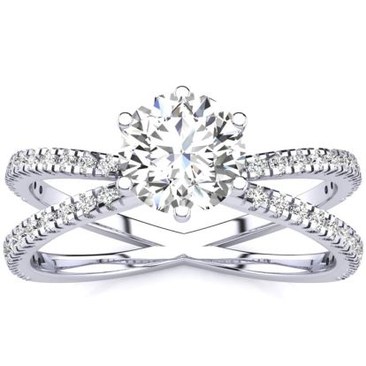1.25ct Contemporary Diamond Engagement Ring

