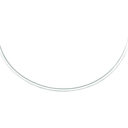 14 Karat Yellow & White Gold 3.0mm 16 Inch Two-Tone Reversible Omega Chain Necklace