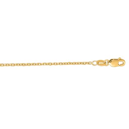 14 Karat Yellow Gold 1.50mm 18 Inch Cable Link Chain Necklace