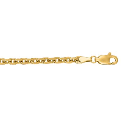 14 Karat Yellow Gold 4.0mm 20 Inch Cable Link Chain Necklace