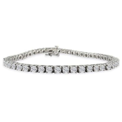 Diamond Tennis Bracelet | 6 Carat Diamond Tennis Bracelet In 14 Karat ...