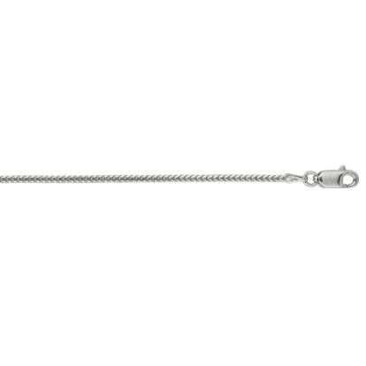 14 Karat White Gold 1.8mm 20 Inch Diamond Cut Franco Chain