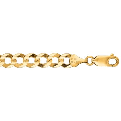 14 Karat Yellow Gold 7.0mm 22 Inch Comfort Curb Chain