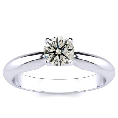 1/2ct Diamond Engagement Ring in White Gold, BLOWOUT