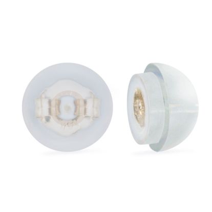 Super-Comfort 14K Yellow Gold Silicone Hypoallergenic Earring Clutches