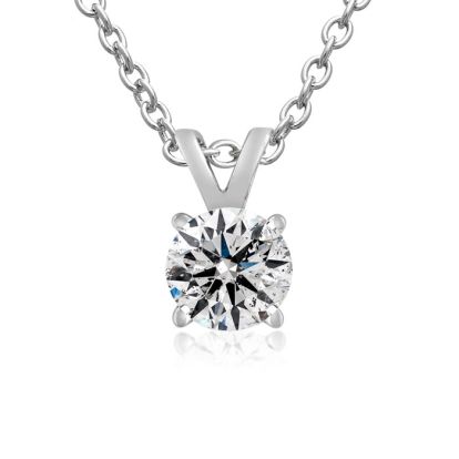 Nearly 1/2ct Colorless Diamond Solitaire Pendant in 14k White Gold. Fantastic Value!
