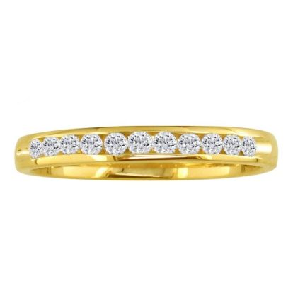 1/4 Carat Diamond Wedding Band In 14 Karat Yellow Gold