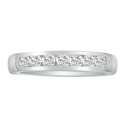 1 Carat Diamond Wedding Band In Platinum