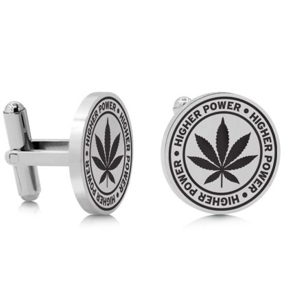 Octavius HIGH-er Power Cufflinks, Silver