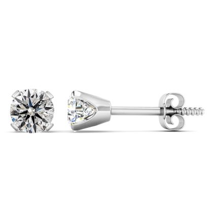 Bigger Than 1/2 Carat Colorless Diamond Stud Earrings At The Same Price In 14 Karat White Gold. Incredible BLOWOUT SALE!  THESE ARE GREAT!