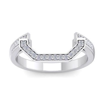 1/4ct Diamond Matching wedding band in 14 Karat White Gold for JWL 242472