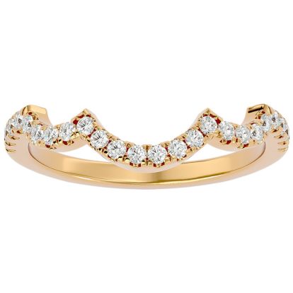 1/4 Carat Diamond Wedding Band In 14 Karat Yellow Gold