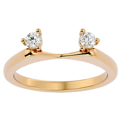 1/5 Carat Diamond Ring Enhancer For 3/4 Carat Solitaire In 14 Karat Yellow Gold