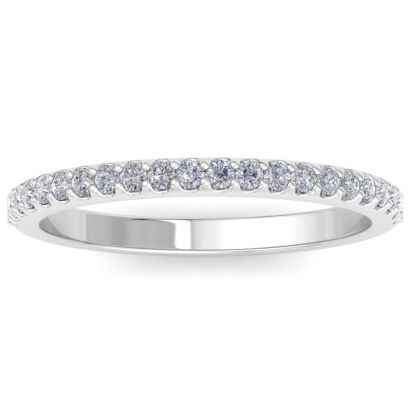 1/3 Carat Diamond Band In 14 Karat White Gold