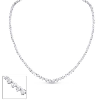 2 carat diamond tennis necklace clearance