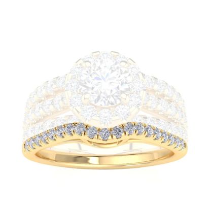 1/5 Carat Diamond Wedding Band In 14 Karat Yellow Gold