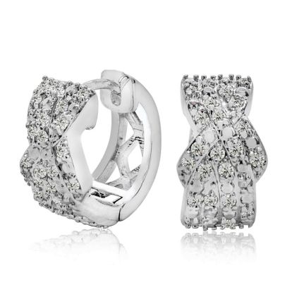 1/2 Carat Rose Cut Diamond Huggie Hoop Earrings, 1/2 Inch. Raw Natural Rose Cut Diamonds!