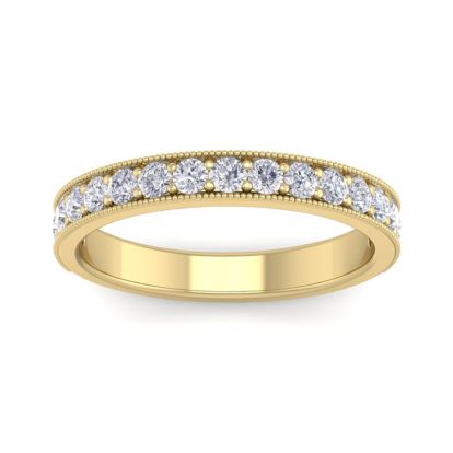 1/2 Carat Diamond Matching Band In 14K Yellow Gold