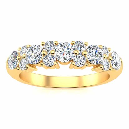 3/4 Carat Moissanite Garland Ring In 14 Karat Yellow Gold