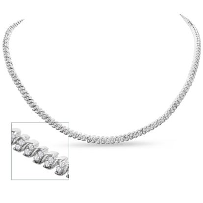 1 Carat Diamond Tennis Necklace, 17 Inches. Beautiful Brand New Diamond Necklace!