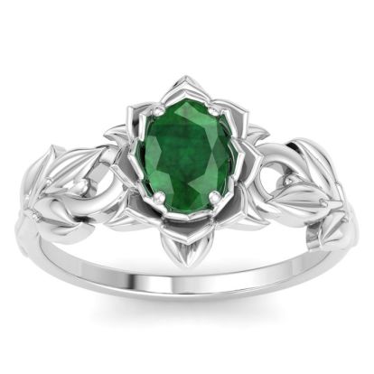 Emerald Ring: 3/4 Carat Emerald Ring