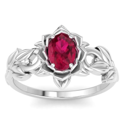 Ruby Ring: 1 Carat Ruby Ring