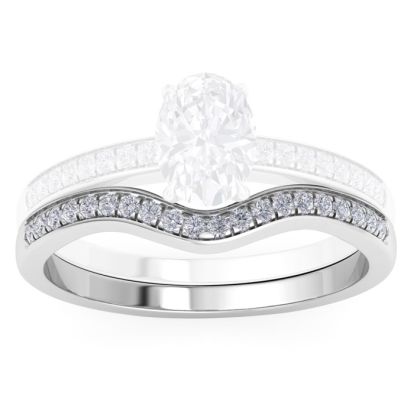 1/5 Carat Lab Grown Diamond Band 14K White Gold