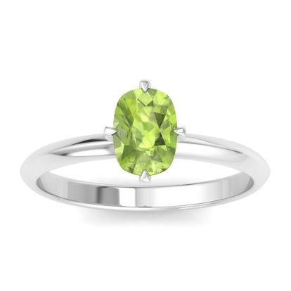 Peridot Ring: 1 Carat Peridot Ring