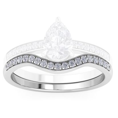 1/5 Carat Diamond Band 14K White Gold