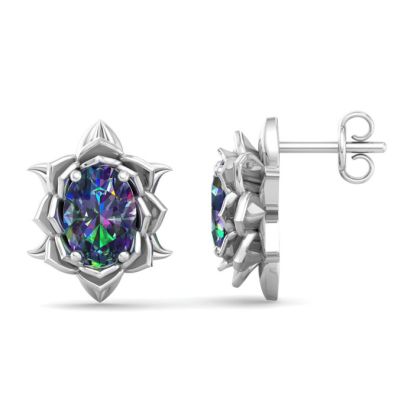 Mystic Topaz Earrings: 2 Carat Mystic Topaz Earrings