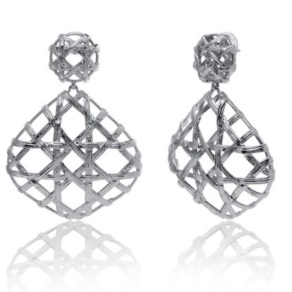 KENDRA SCOTT -  Natalie Rhodium Plated Statement Earrings
