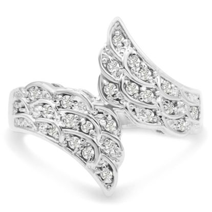 Natural 1/3 Carat Diamond Wing Ring