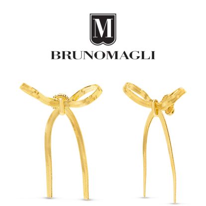 Bruno Magli Sofia Gold Bow Earrings