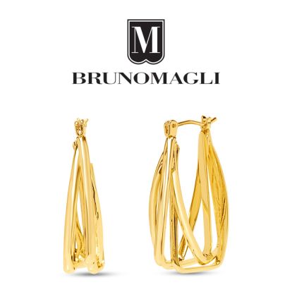 Bruno Magli Vittoria Gold Hoop Earrings