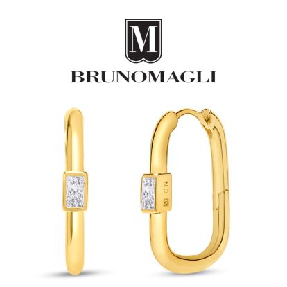 Bruno Magli Daniela Gold Earrings, Diamante