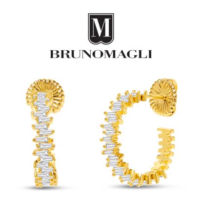 Bruno Magli Adelina Gold Earrings, Diamante