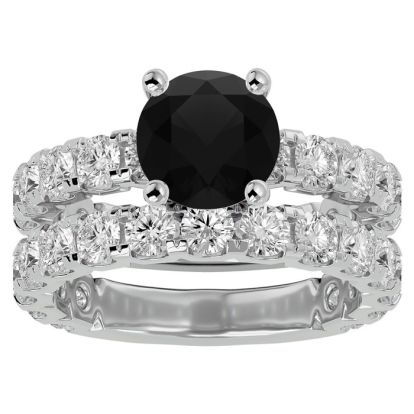 3 Carat Semi Mount Bridal Set In 14K White Gold