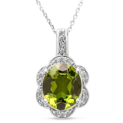 Estate Jewelry Oval Shape Sea Green Gemstone Necklace In Sterling Silver
