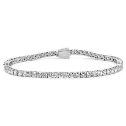 5.82 Carat Lab Grown Diamond Tennis Bracelet In Sterling Silver, 7 Inches