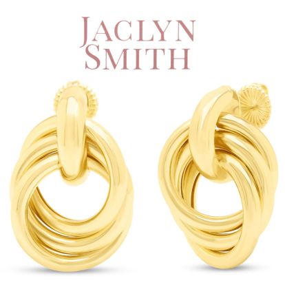 Jaclyn Smith Timeless Drop Earrings In Gold