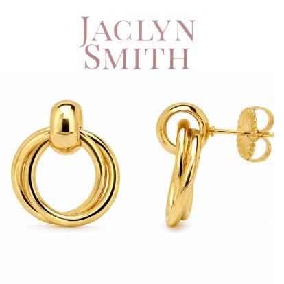 Jaclyn Smith Ring Drop Earrings In Gold