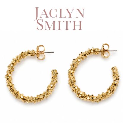 Jaclyn Smith Evening Hoop Earrings In Gold
